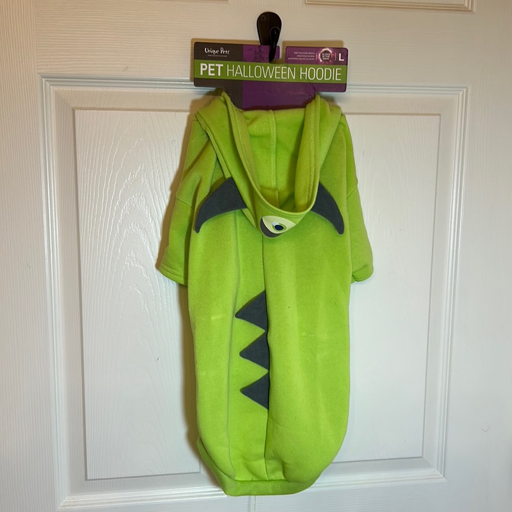 Unique Petz Pet Halloween Hoodie Dog Costume Monster Size Large